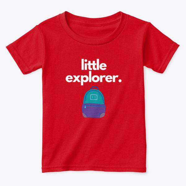 little explorer toddler t shirt red