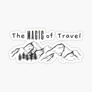 magic of travel sticker