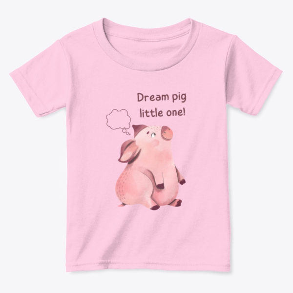 pig toddler t shirt pink