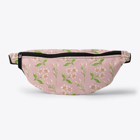 Pink Floral Bum Bag - Honest Explorer - Solo Female Travel