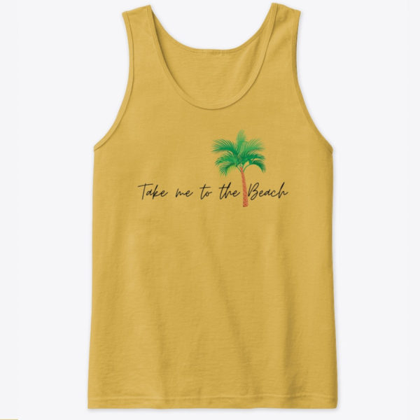 take me to the beach vest yellow