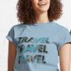 travel tshirt design blue