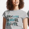 travel tshirt design grey