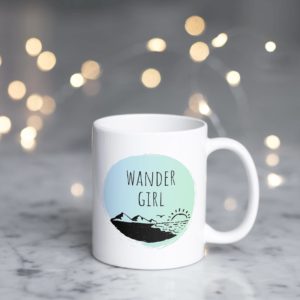 wander girl mug