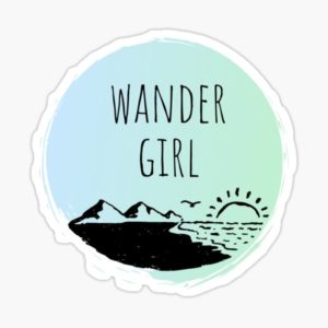wander girl sticker