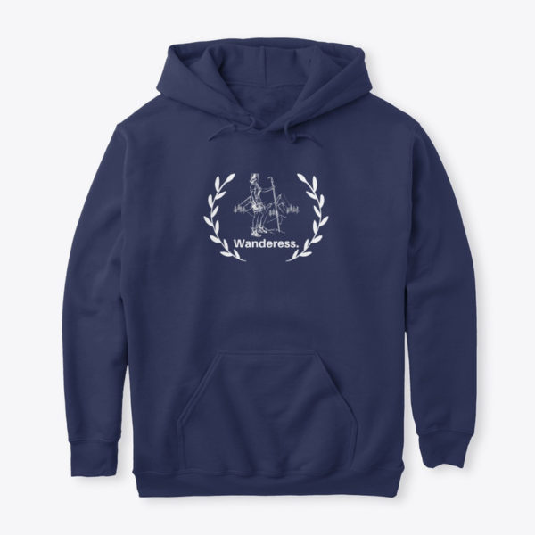 wanderess hoodie navy