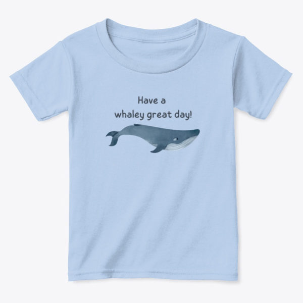 whale toddler t shirt blue