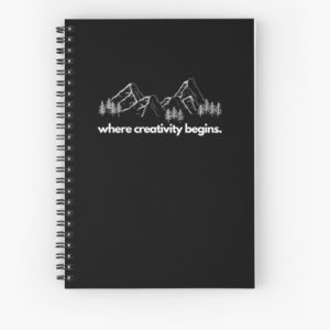 where creativity begins notebook
