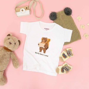 world bear kids t shirt design