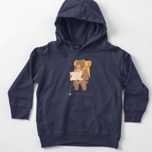 world, here i come toddler hoodie navy