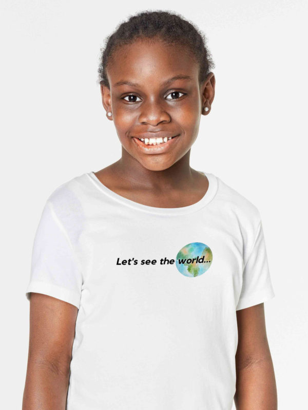 young girl wearing see the world t shirt-11