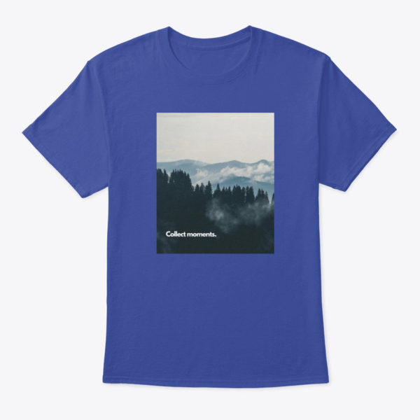 collect moments t shirt blue