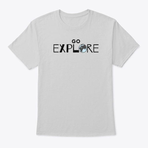 go explore t shirt grey