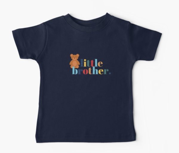 little brother tshirt navy