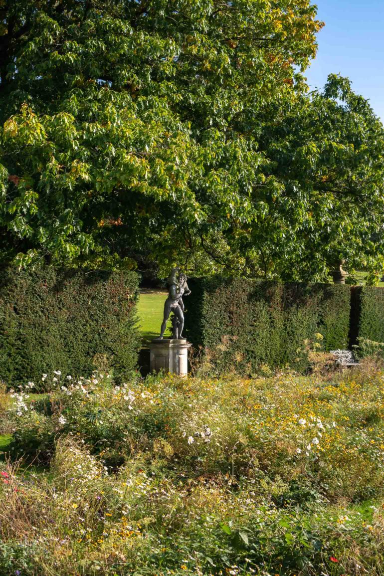 formal garden at chatsworth house